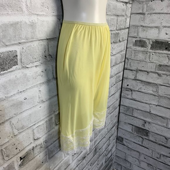 Vintage 60s Bloomers Yellow Sheer Chiffon Lace Lingerie Pettipants Boho Shorts - Picture 2 of 10